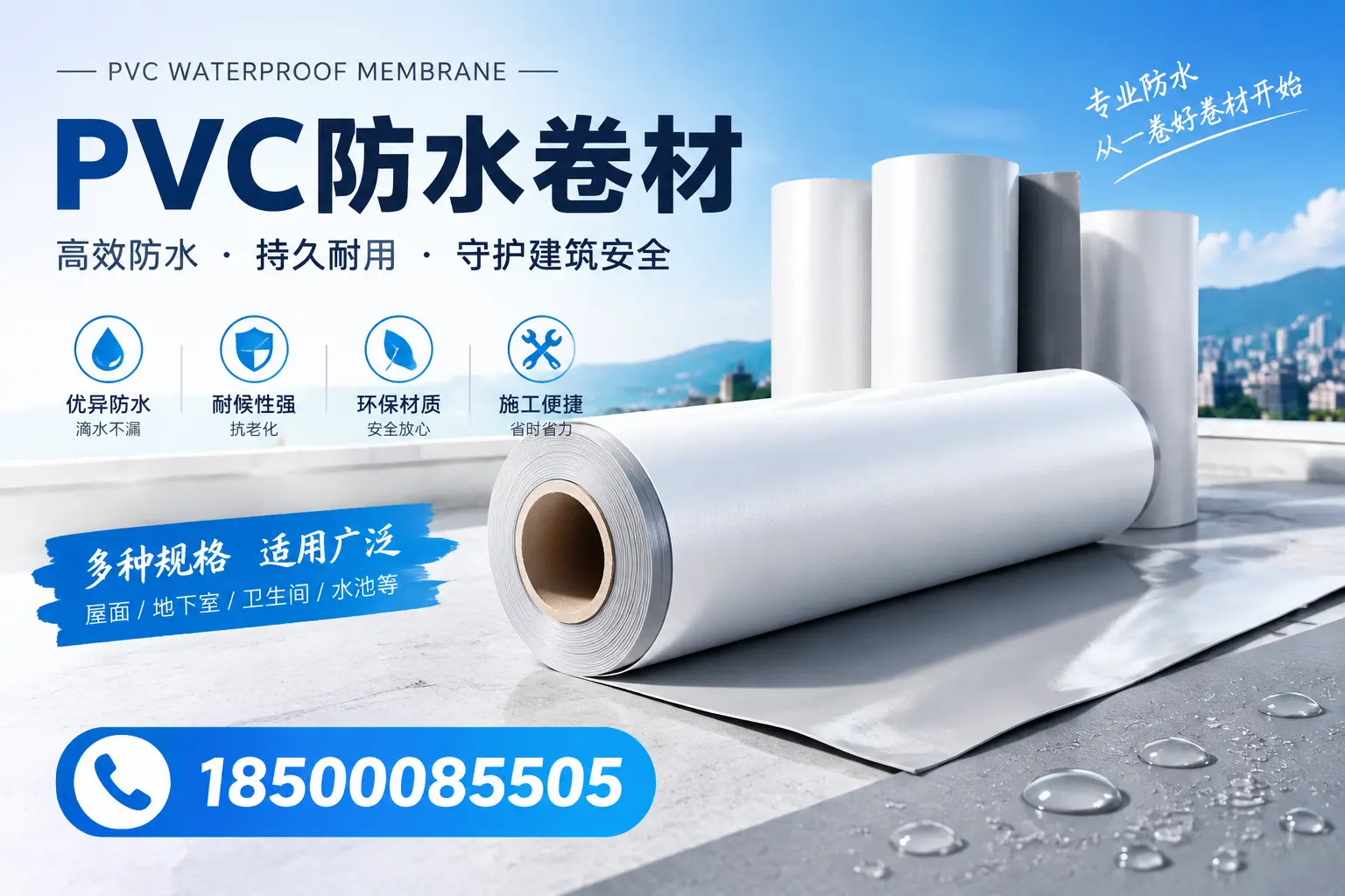 如何选择适合的PVC防水卷材?专家为您解答铁门关的需求